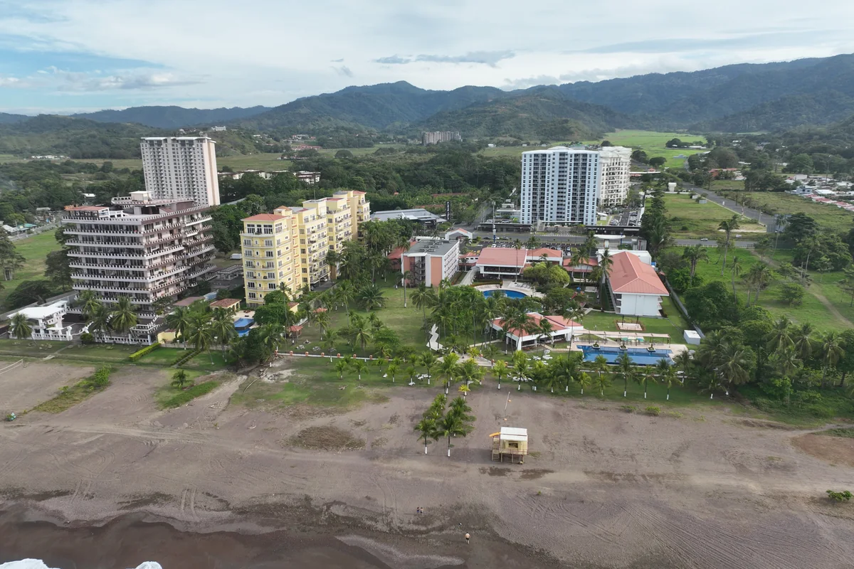 Aerial view of Jacó Beach. Photo: Joshua ten Brink / WildPhotography.com